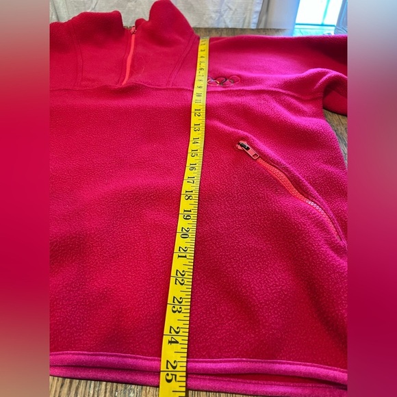 VINTAGE Pink OLYMPIC GAME fleece size L - Picture 5 of 9